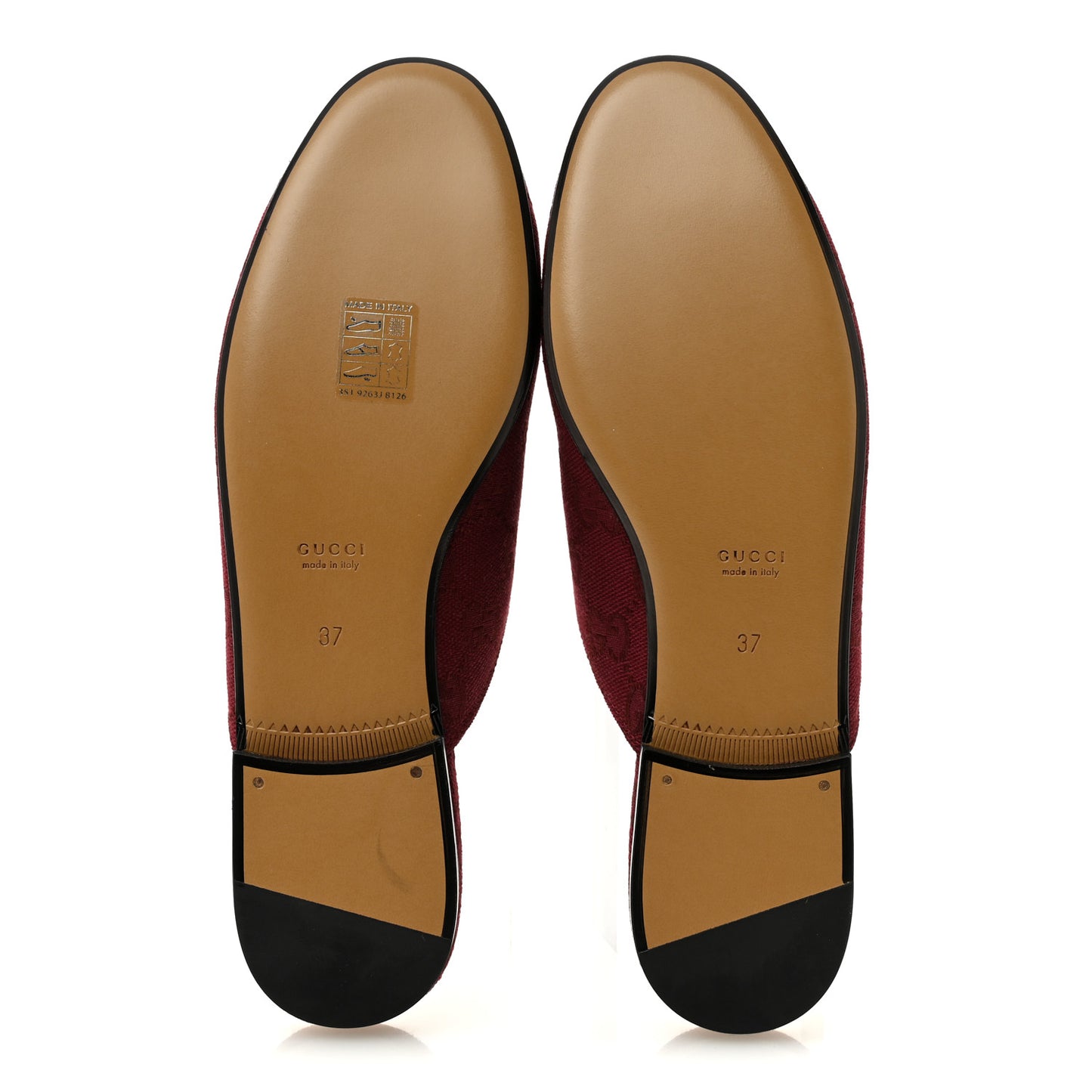 GG Monogram Canvas Womens Princetown Slippers 37 Ancora