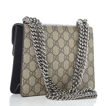 Gucci GG Supreme Monogram Mini Dionysus Shoulder Bag Black 3 of 11