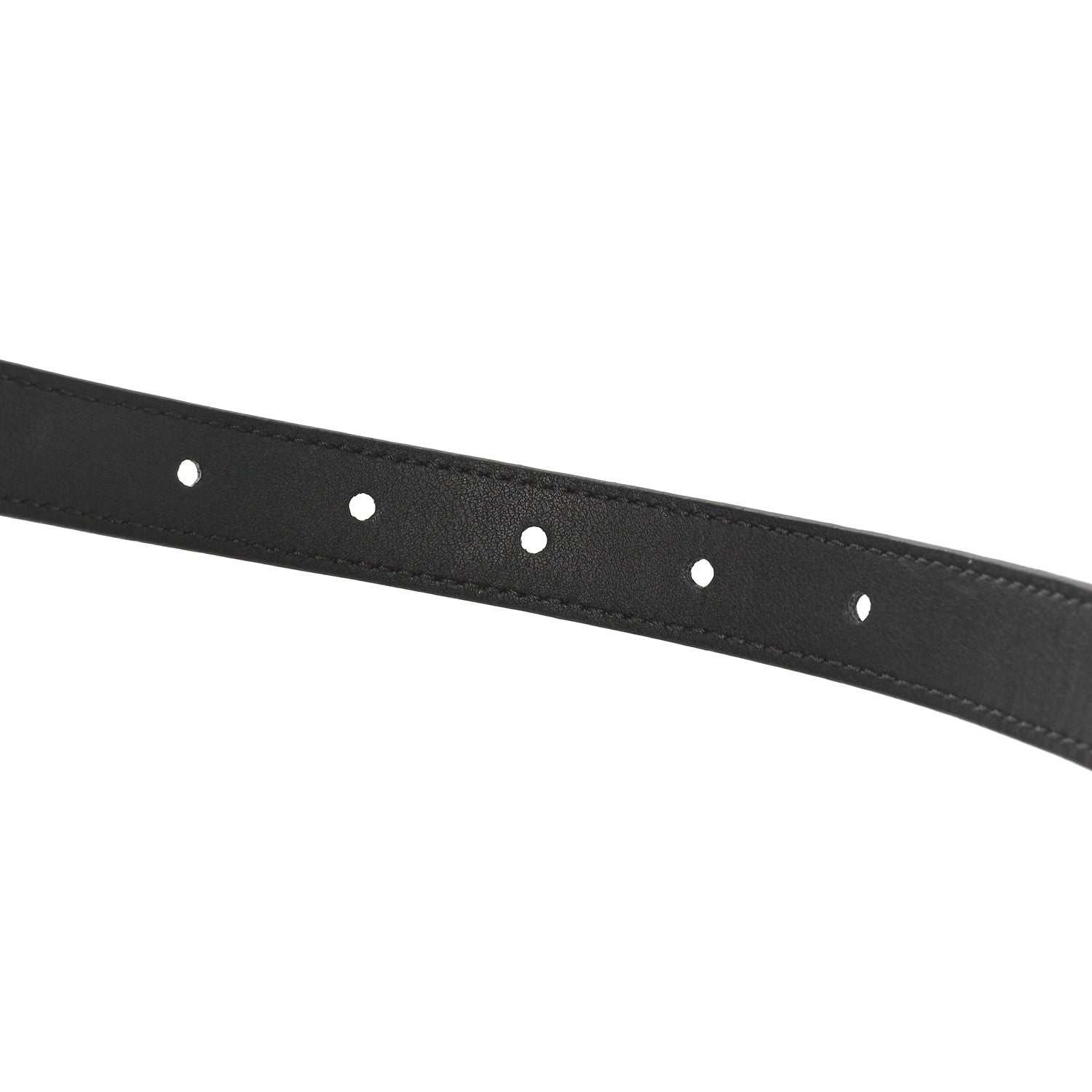 Fendi Cuoio Romano Glazed Fabric FF 1974 Reversible Belt 85 34 Black Tobacco 4 of 7