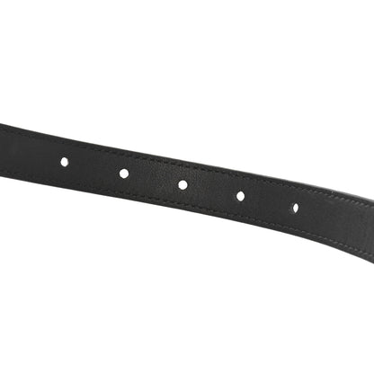 Fendi Cuoio Romano Glazed Fabric FF 1974 Reversible Belt 85 34 Black Tobacco 4 of 7