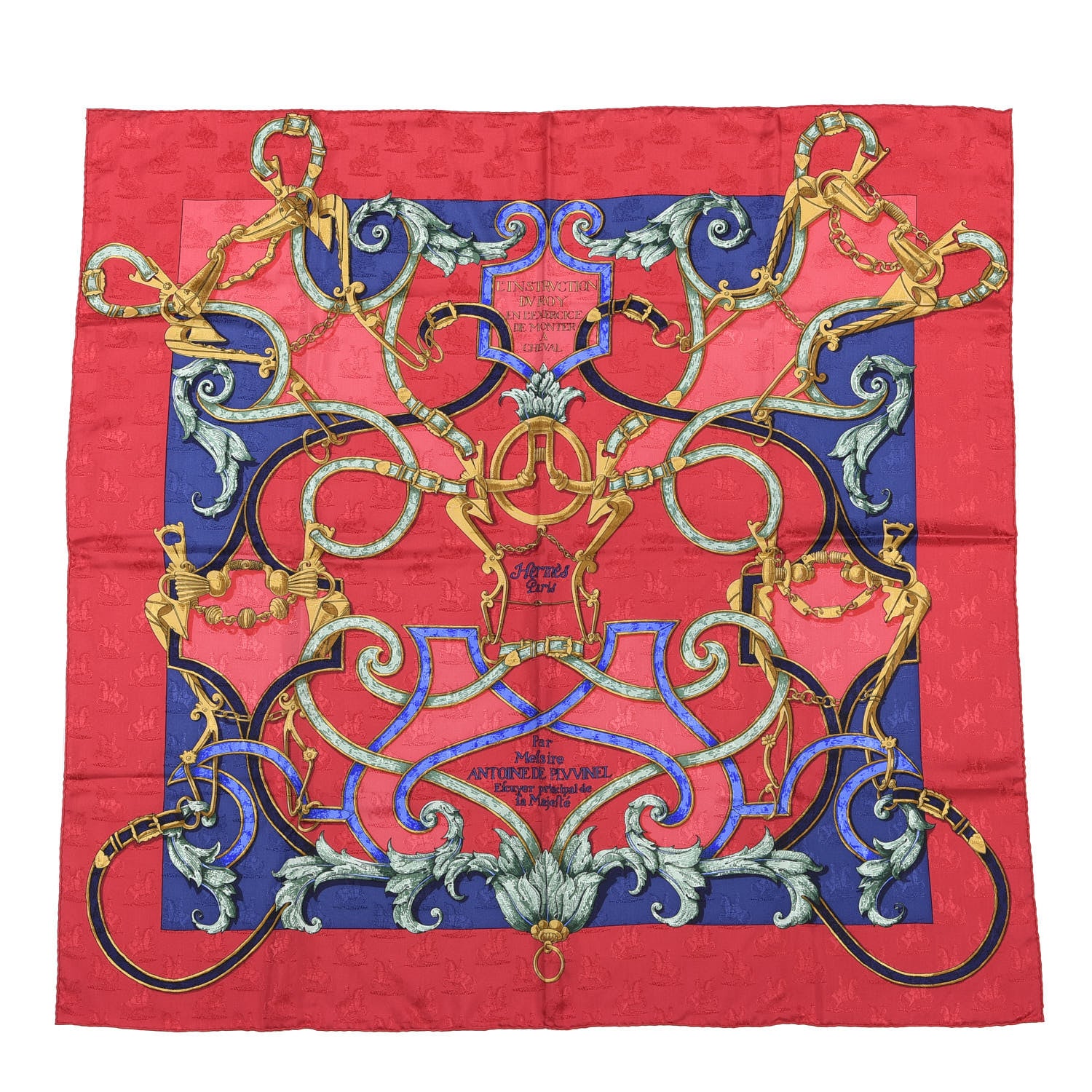 Hermes Silk L'Instruction Du Roy Scarf 90 2 of 6