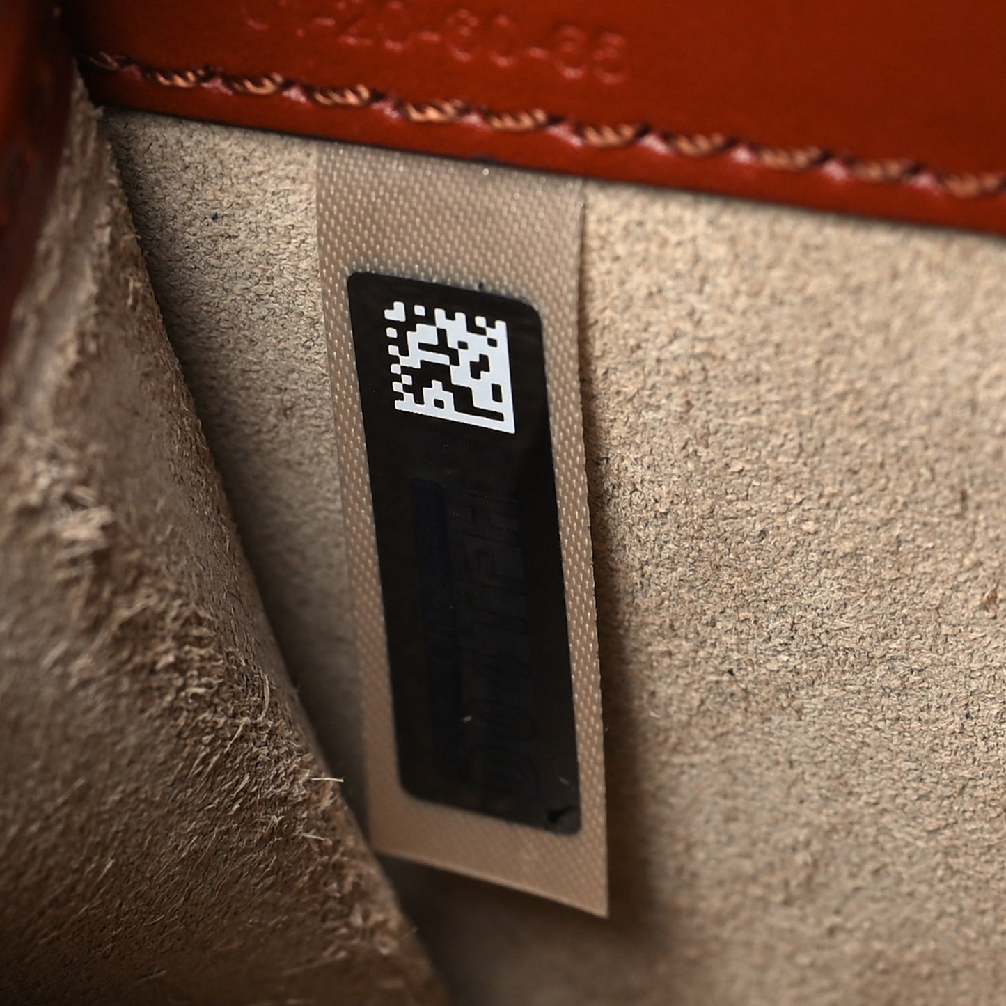 Shiny Calfskin Mini Vanity C Bag Sepia Brown