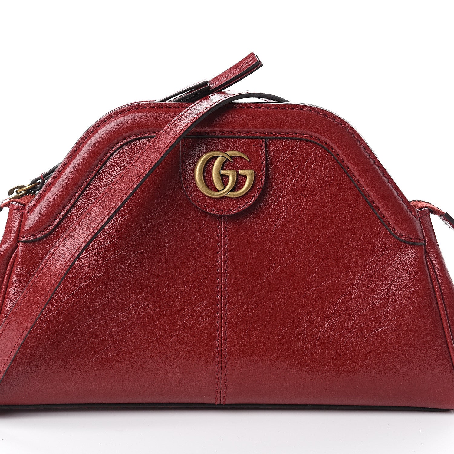 Gucci Piuma Lux Calfskin Small Re(Belle) Crossbody Bag Romantic Cerise 6 of 8