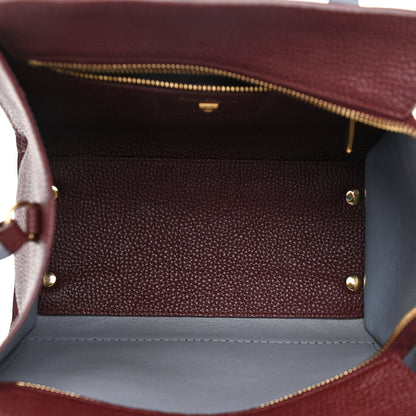 Salvatore Ferragamo Hammered Calfskin Double Handle Small Amy Tote Red 5 of 16