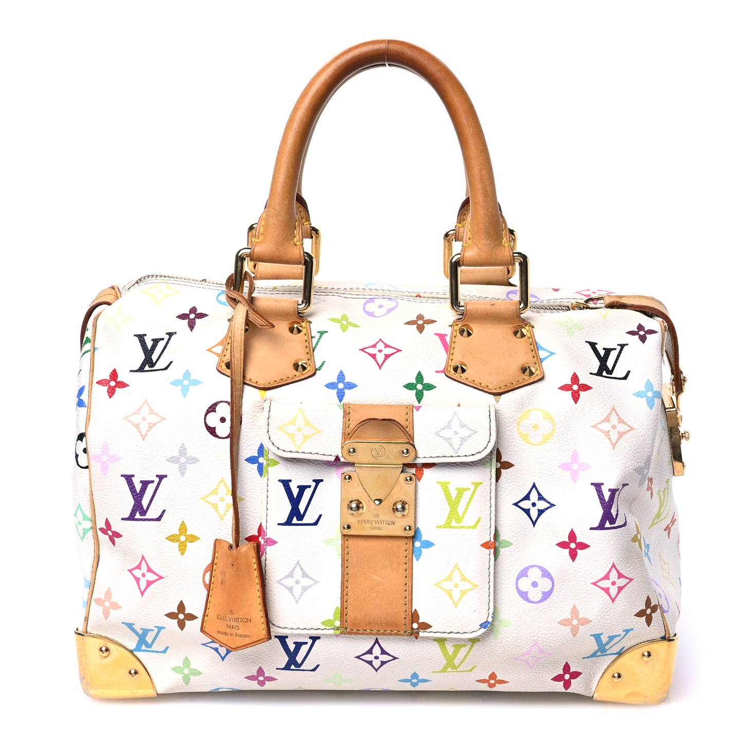 Monogram Multicolor Speedy 30 White