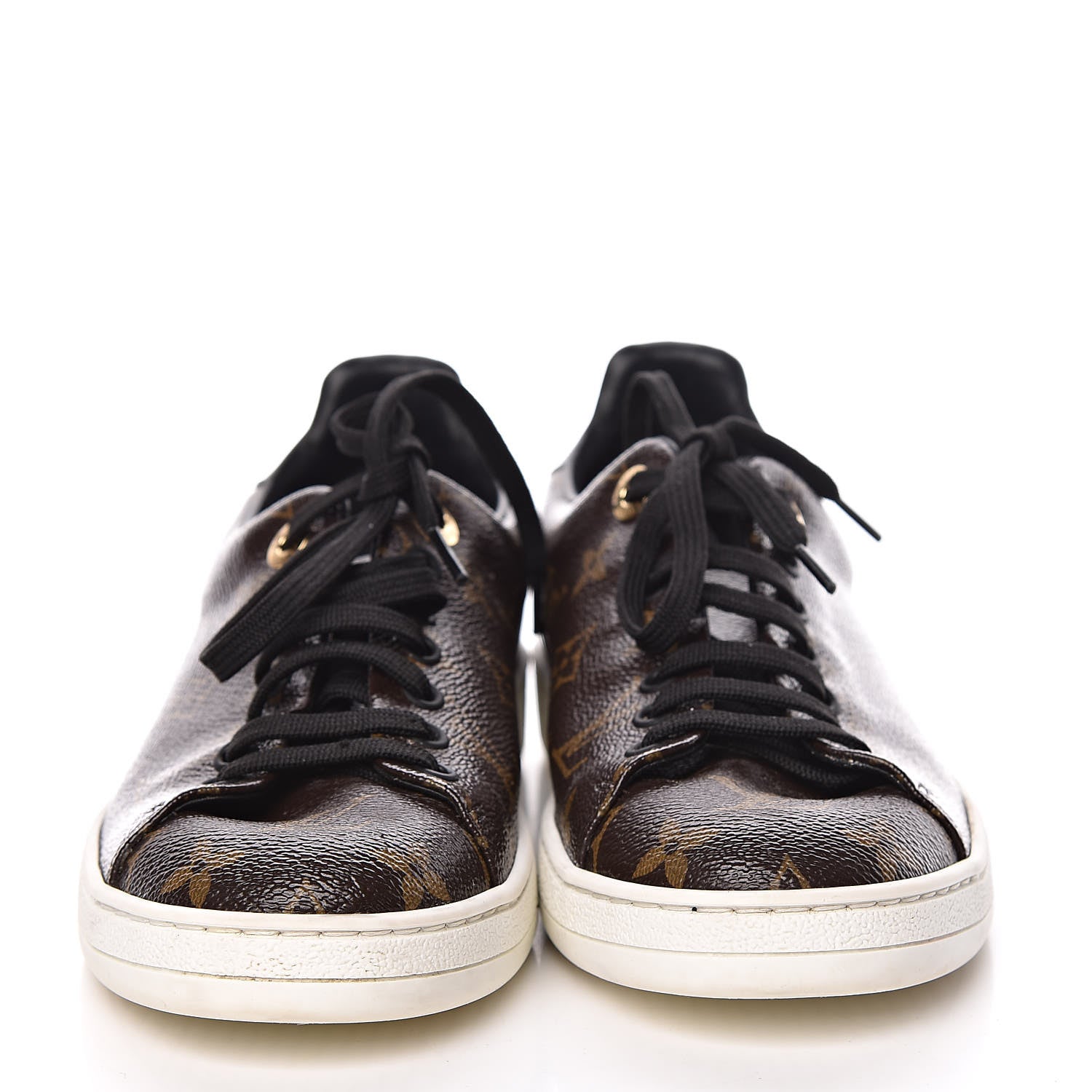 Louis Vuitton Patent Monogram Frontrow Sneakers 37 2 of 12