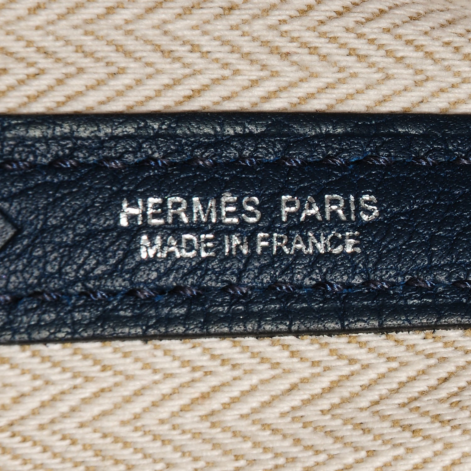 Hermes Veau Negonda Garden Party MM 36 Bleu de Prusse 7 of 8
