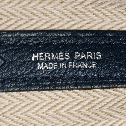 Hermes Veau Negonda Garden Party MM 36 Bleu de Prusse 7 of 8