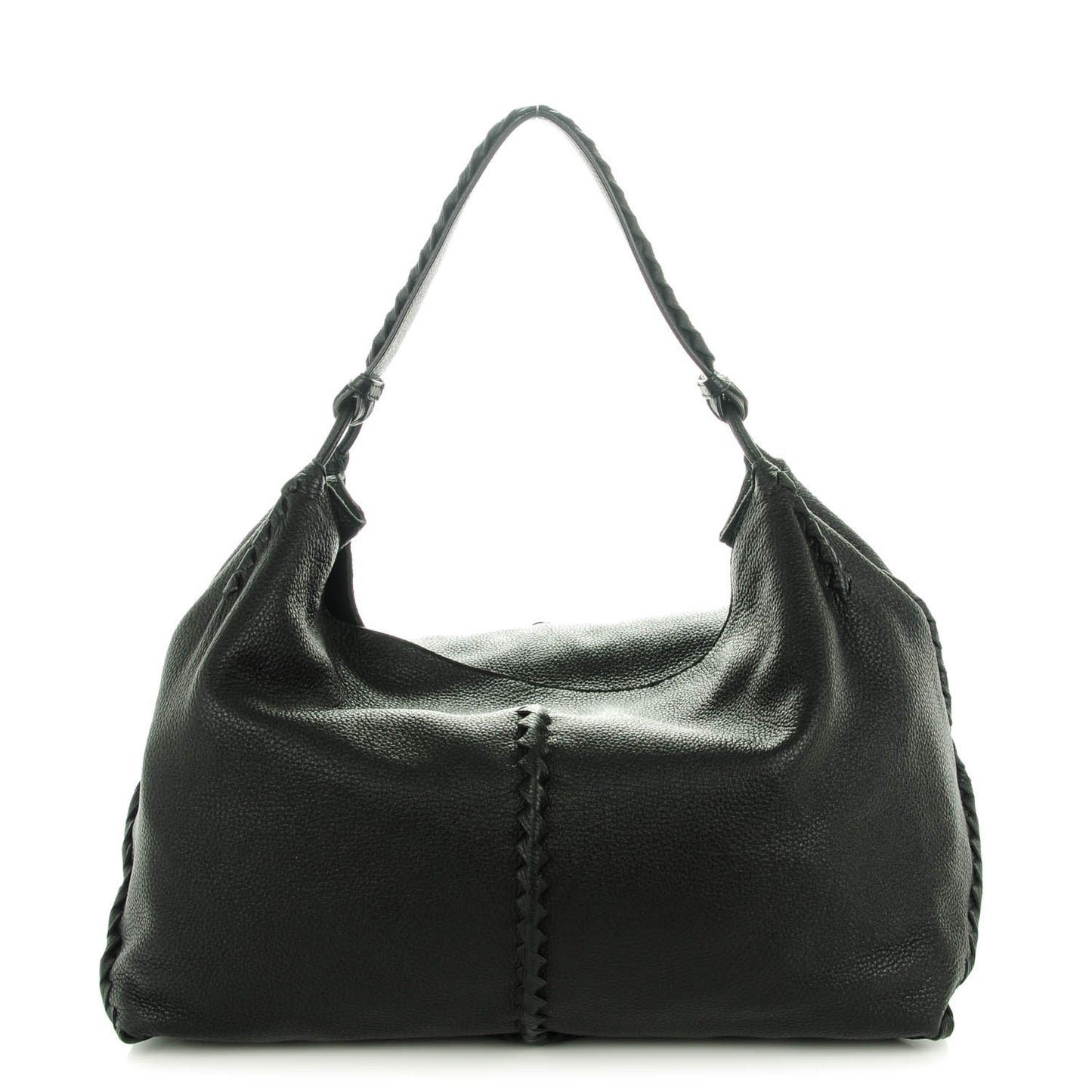 Washed Cervo Shoulder Bag Nero Black