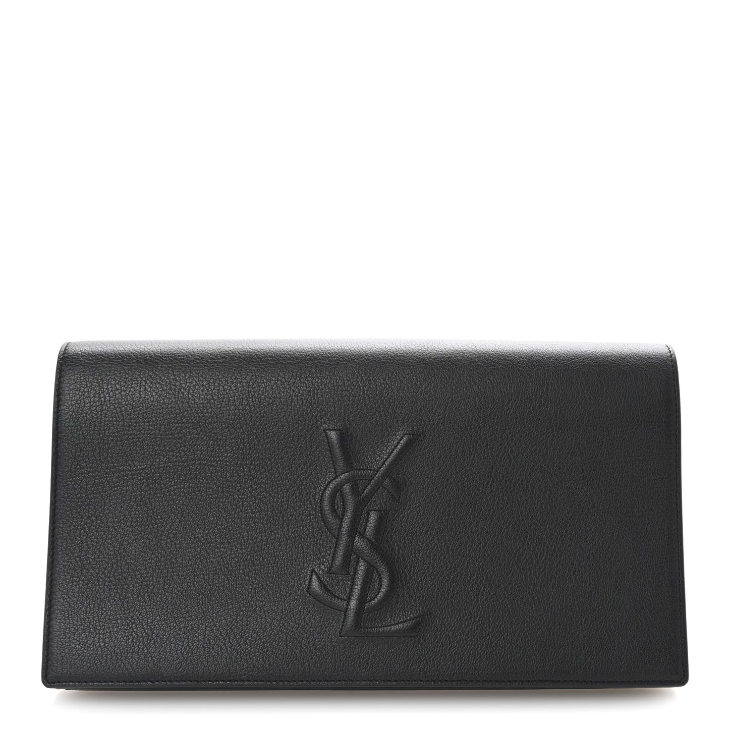 Goatskin Monogram Large Belle De Jour Clutch Black