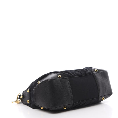 Gucci Monogram Medium Jockey Hobo Black 4 of 16