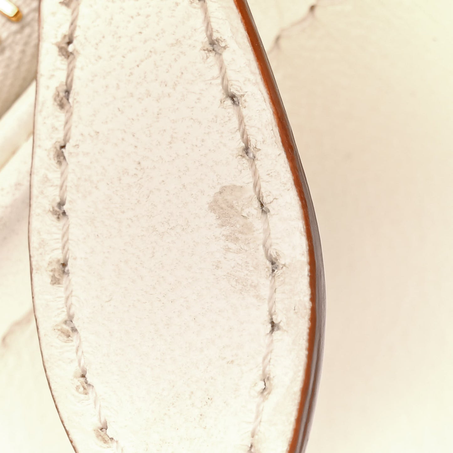 Nappa Mini Vlogo Moon Hobo Bag Ivory