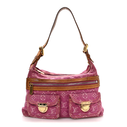 Louis Vuitton Denim Baggy PM Fuchsia 1 of 8