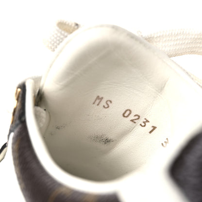 Louis Vuitton Calfskin Embossed Monogram Time Out Sneakers 36 White 12 of 13