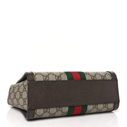 Gucci GG Supreme Monogram Small Ophidia Tote Bag Brown 4 of 9