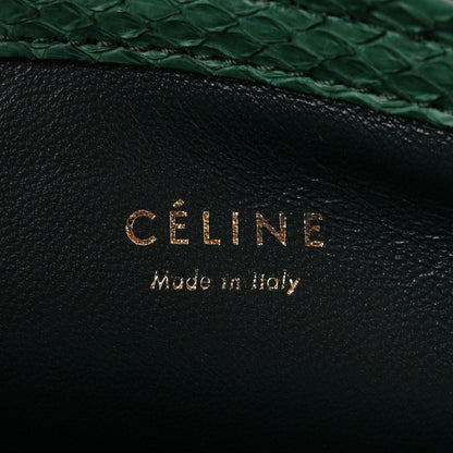 Celine Snakeskin Medium Phantom Luggage Green 6 of 11