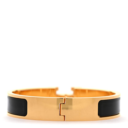 Hermes Enamel Narrow Clic Clac H Bracelet PM Black 3 of 6