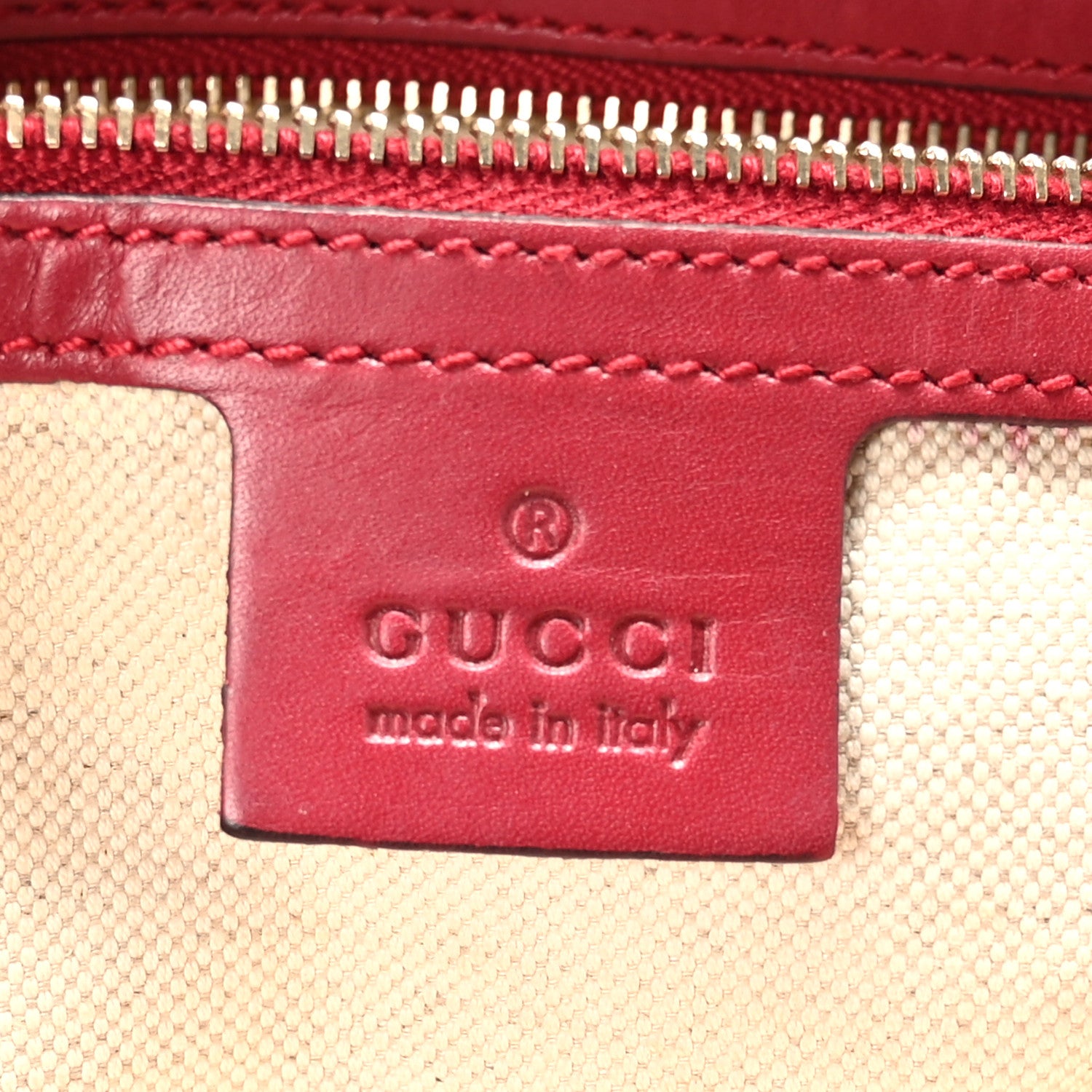 Gucci Monogram Small Lovely Heart Tote Red 7 of 11