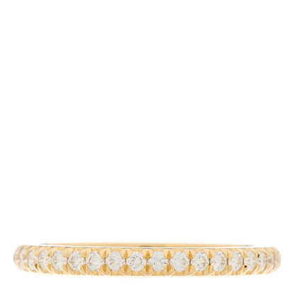Tiffany 18K Yellow Gold Diamond Soleste Half Eternity Band Ring 47 4 1 of 6