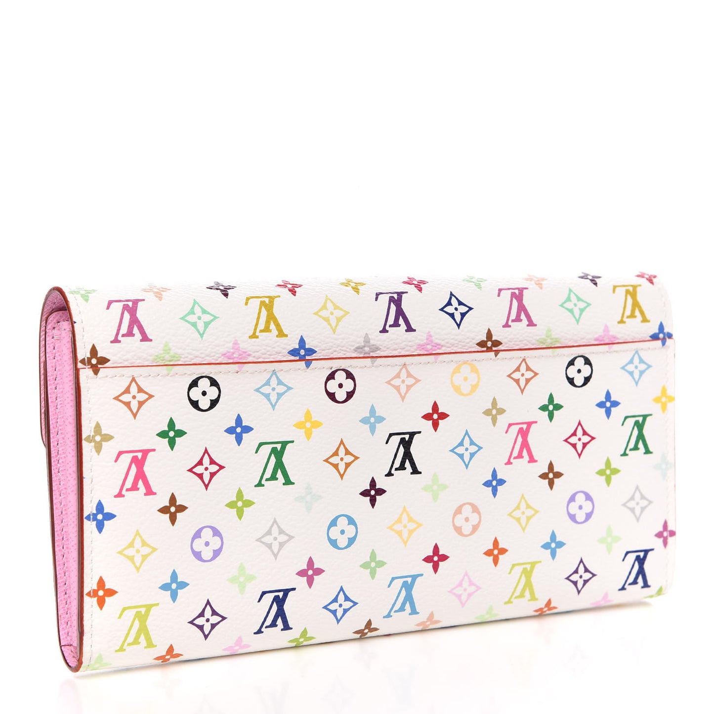 Monogram Multicolor Sarah Wallet NM White Litchi