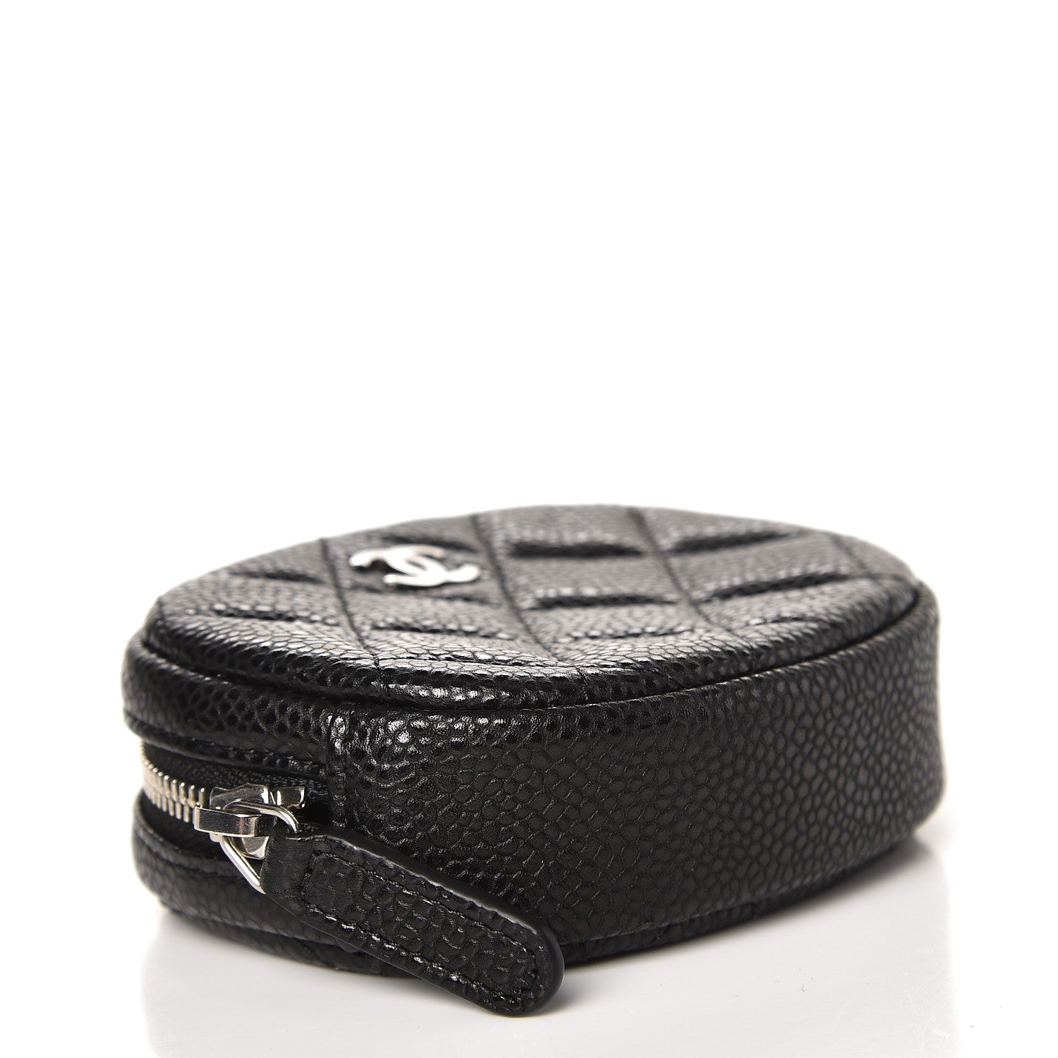 Chanel Caviar Quilted Zip Around Classic Coin Purse Black 4 of 8