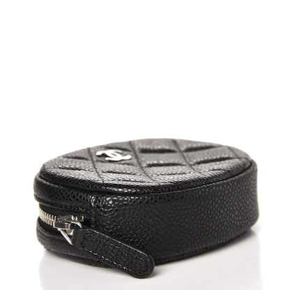 Chanel Caviar Quilted Zip Around Classic Coin Purse Black 4 of 8