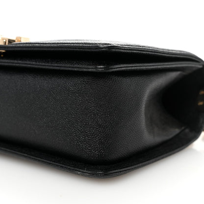 Chanel Caviar Chevron Quilted Medium Boy Flap Black 9 of 9