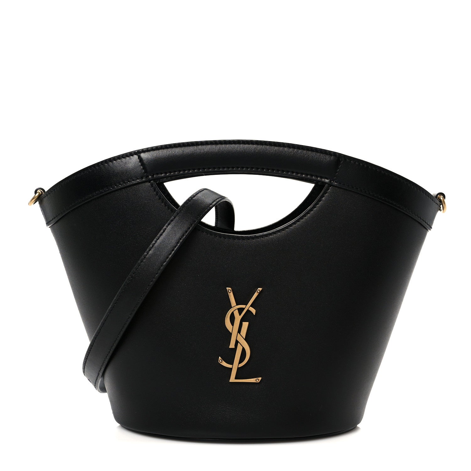 Saint Laurent Calfskin Mini Celia Tote Black 1 of 11