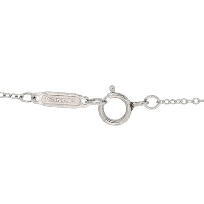 Tiffany Platinum Diamond Large Metro Heart Pendant Necklace 4 of 5
