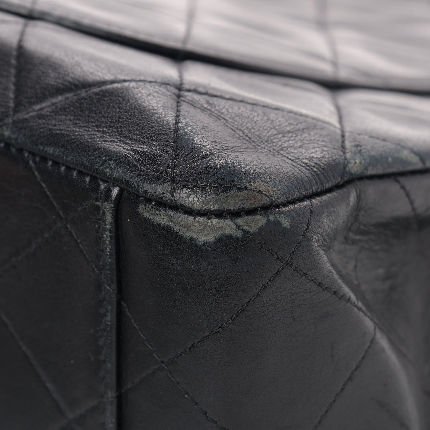 Chanel Lambskin Quilted XL Jumbo Single Flap Black 11 of 19
