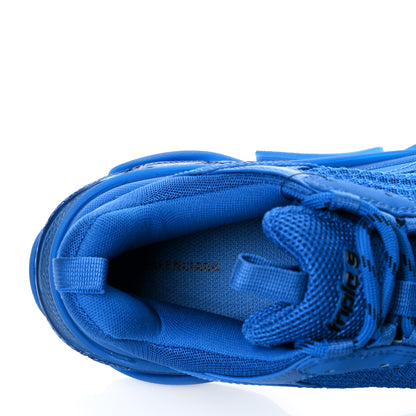 Balenciaga Fabric Mesh Clear Sole Mens Triple S Sneakers 42 Deep Blue 7 of 7