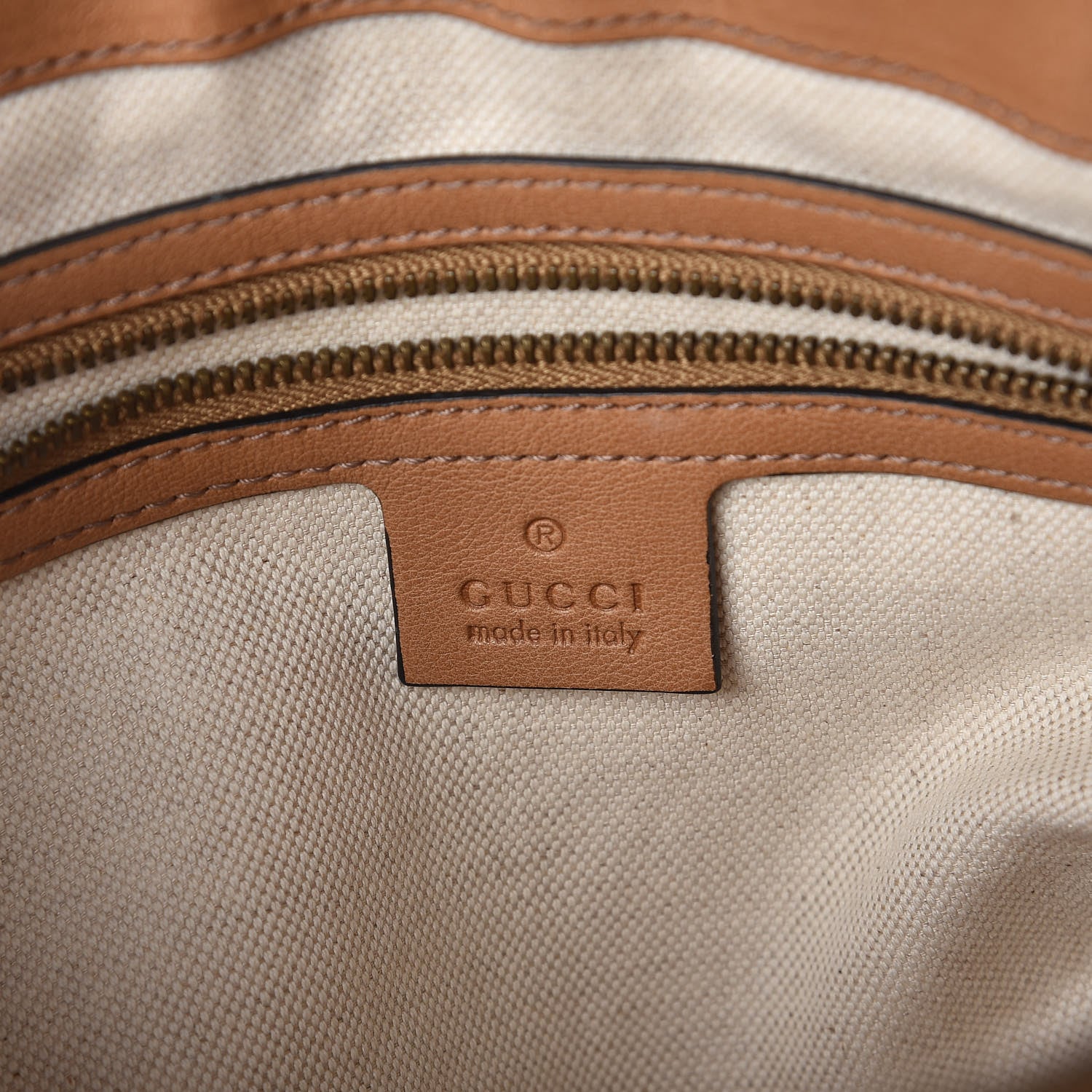 Gucci Monogram Web Rania Top Handle Bag Natural 9 of 10