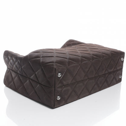 Chanel Iridescent Calfskin Mademoiselle Reissue Tote Large Brown 4 of 7