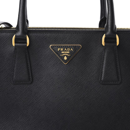 Prada Saffiano Medium Galleria Double Zip Tote Black 9 of 9
