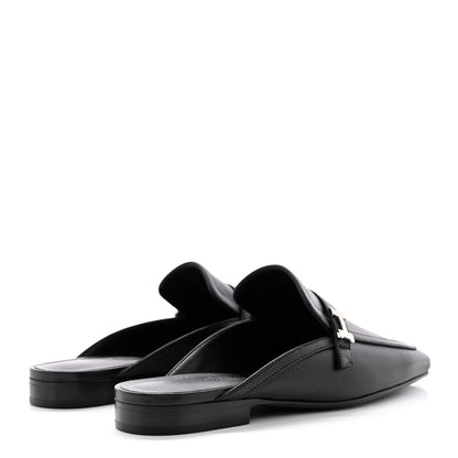 Hermes Goatskin Groupie Mules 35 Black 4 of 12