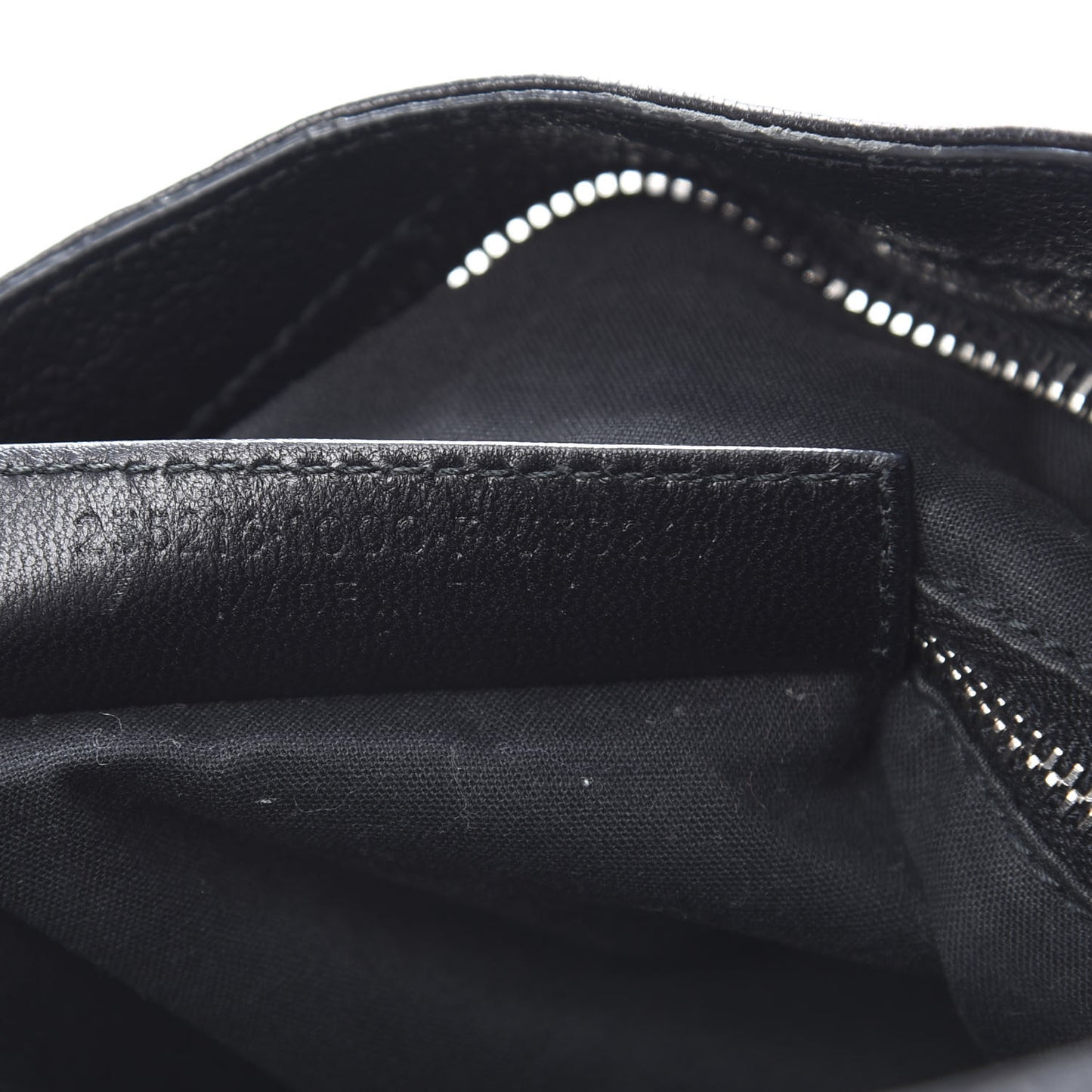 Chevre Silver Metallic Edge Hardware Velo Black