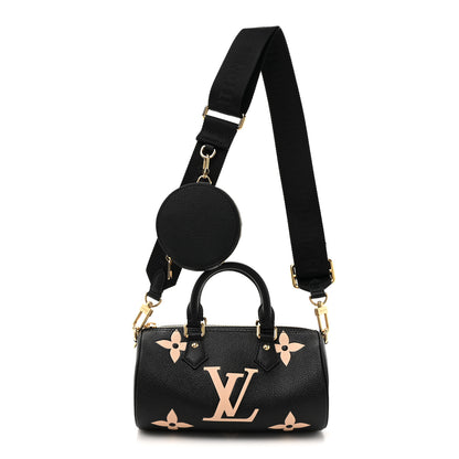 Louis Vuitton Empreinte Monogram Giant Papillon BB Black Beige 1 of 9