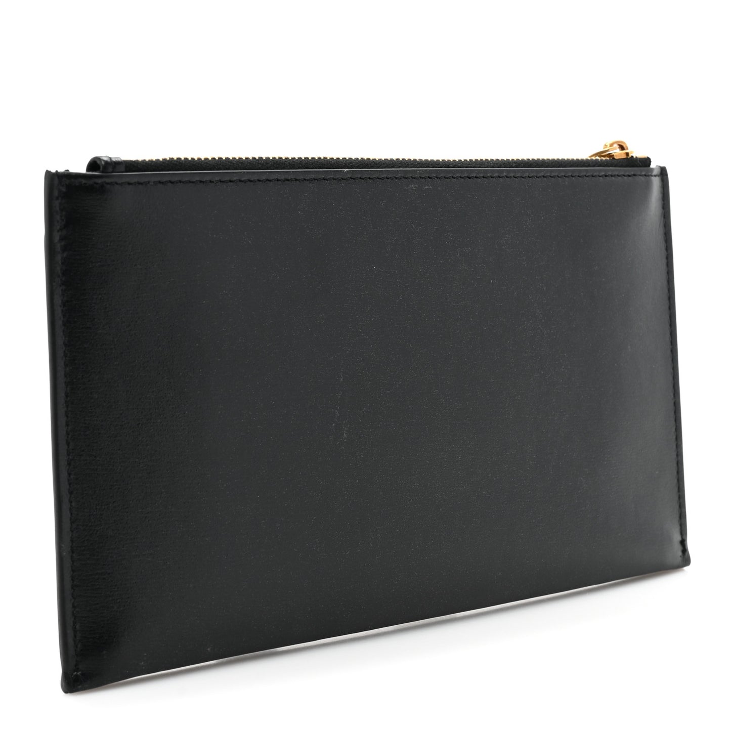 Smooth Calfskin Monogram Bill Pouch Black