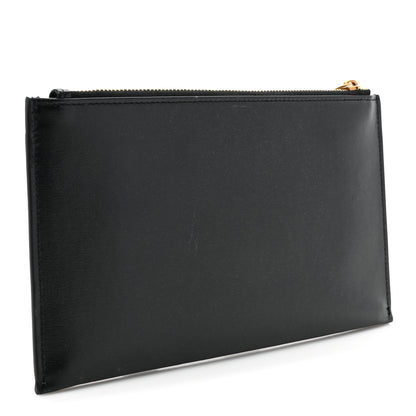 Saint Laurent Smooth Calfskin Monogram Bill Pouch Black 3 of 13