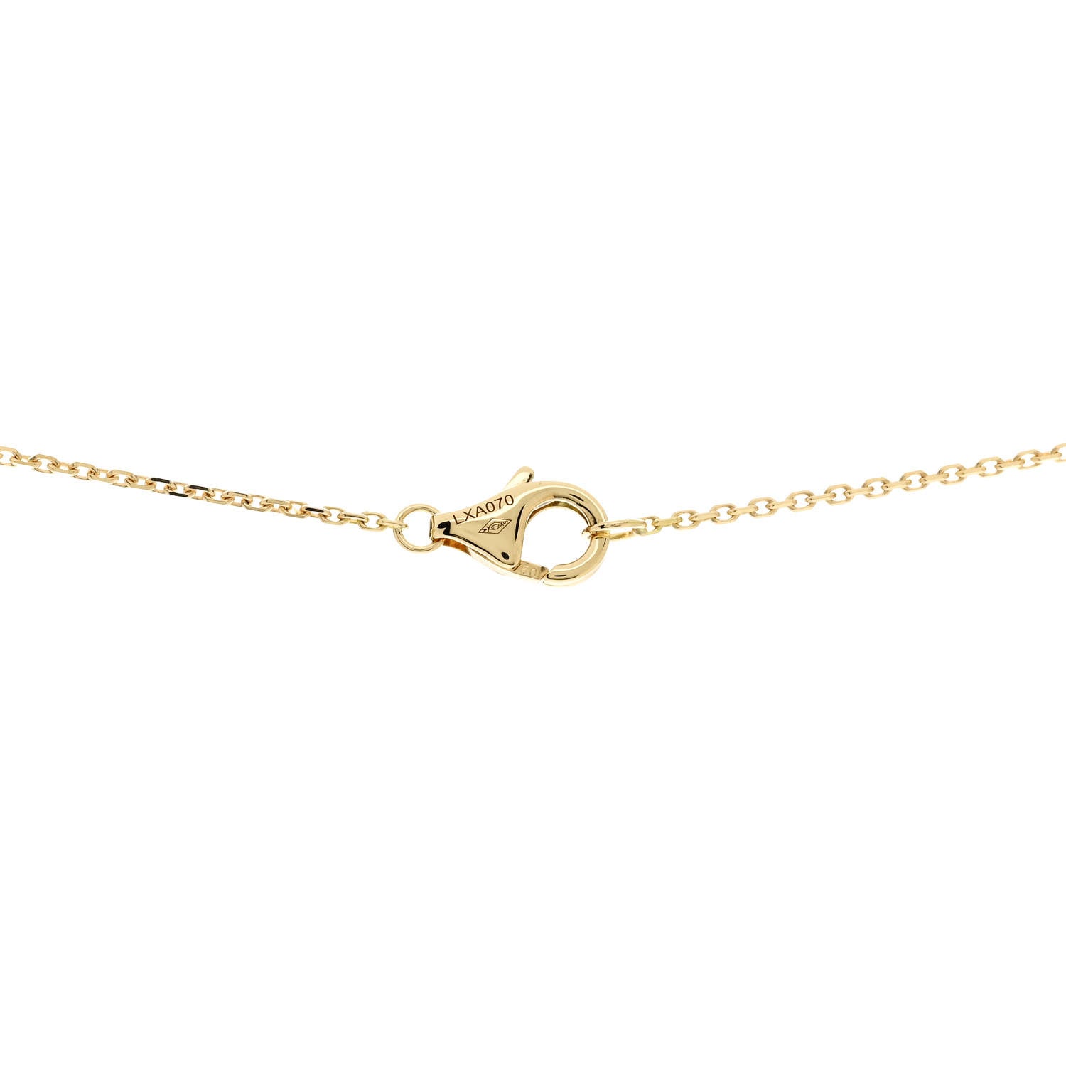Cartier 18K Yellow Gold Diamond Mother of Pearl XS Amulette de Cartier Pendant Necklace 5 of 6