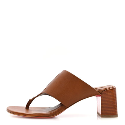 Christian Louboutin Calfskin CL Tongamule 55 Mule 37 Black 1 of 9