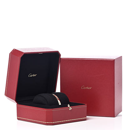 Cartier 18K Yellow Gold 1 Diamond LOVE Cuff Bracelet 18 5 of 5