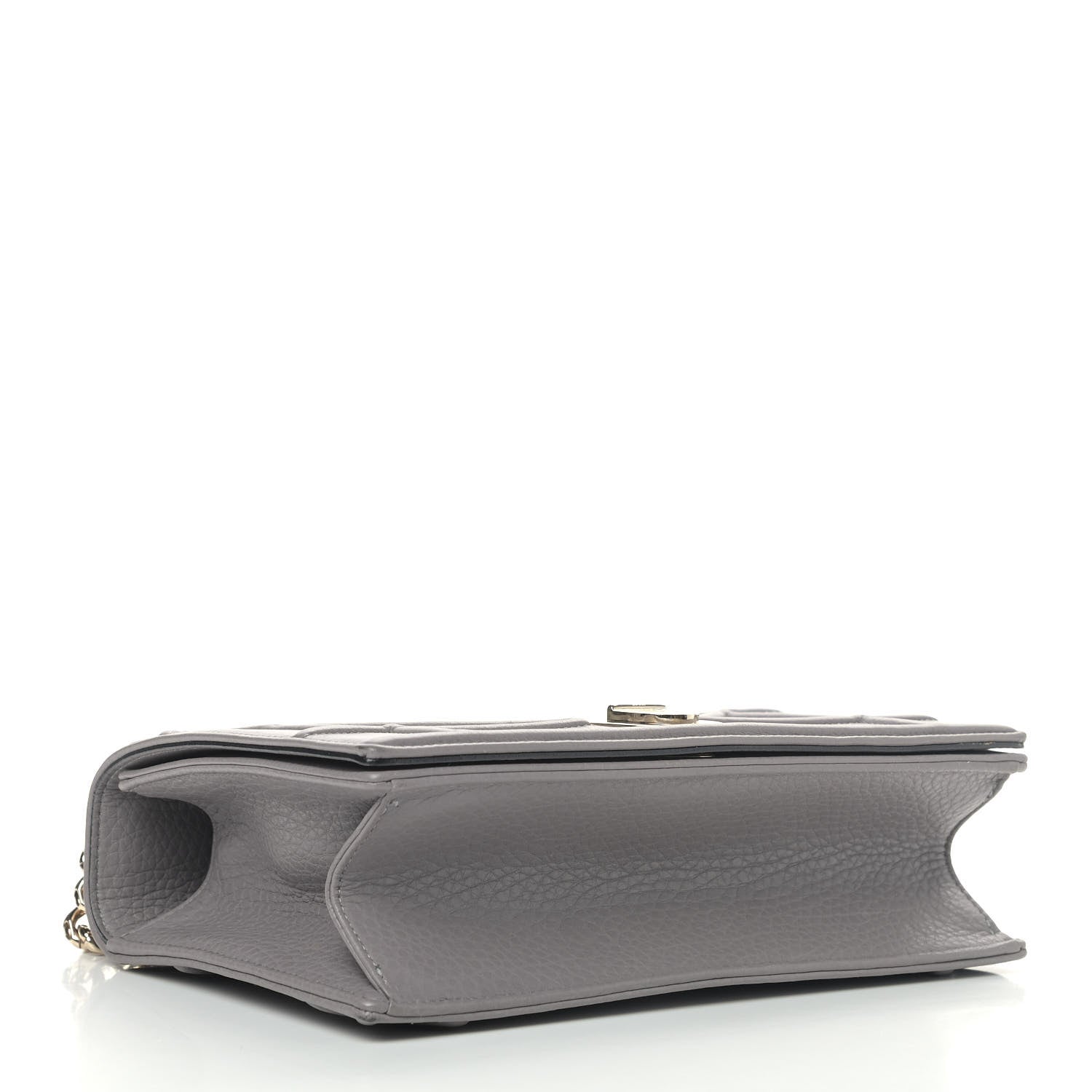 Christian Dior Grained Calfskin Medium Diorama Flap Bag Grey 4 of 10