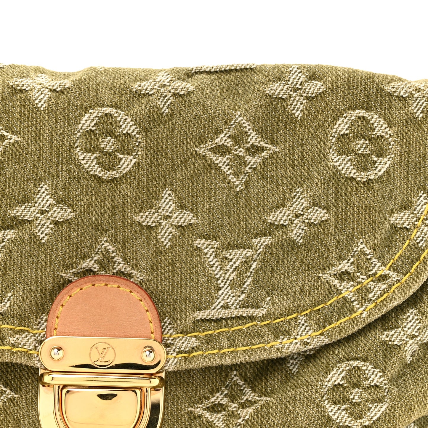 Monogram Denim Mini Pleaty Lichen