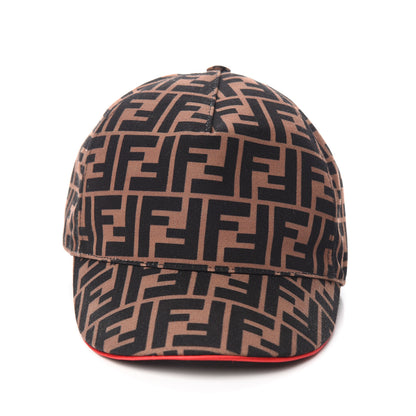 Fendi Canvas FF Reloaded Baseball Hat Tobacco Red 3 of 6