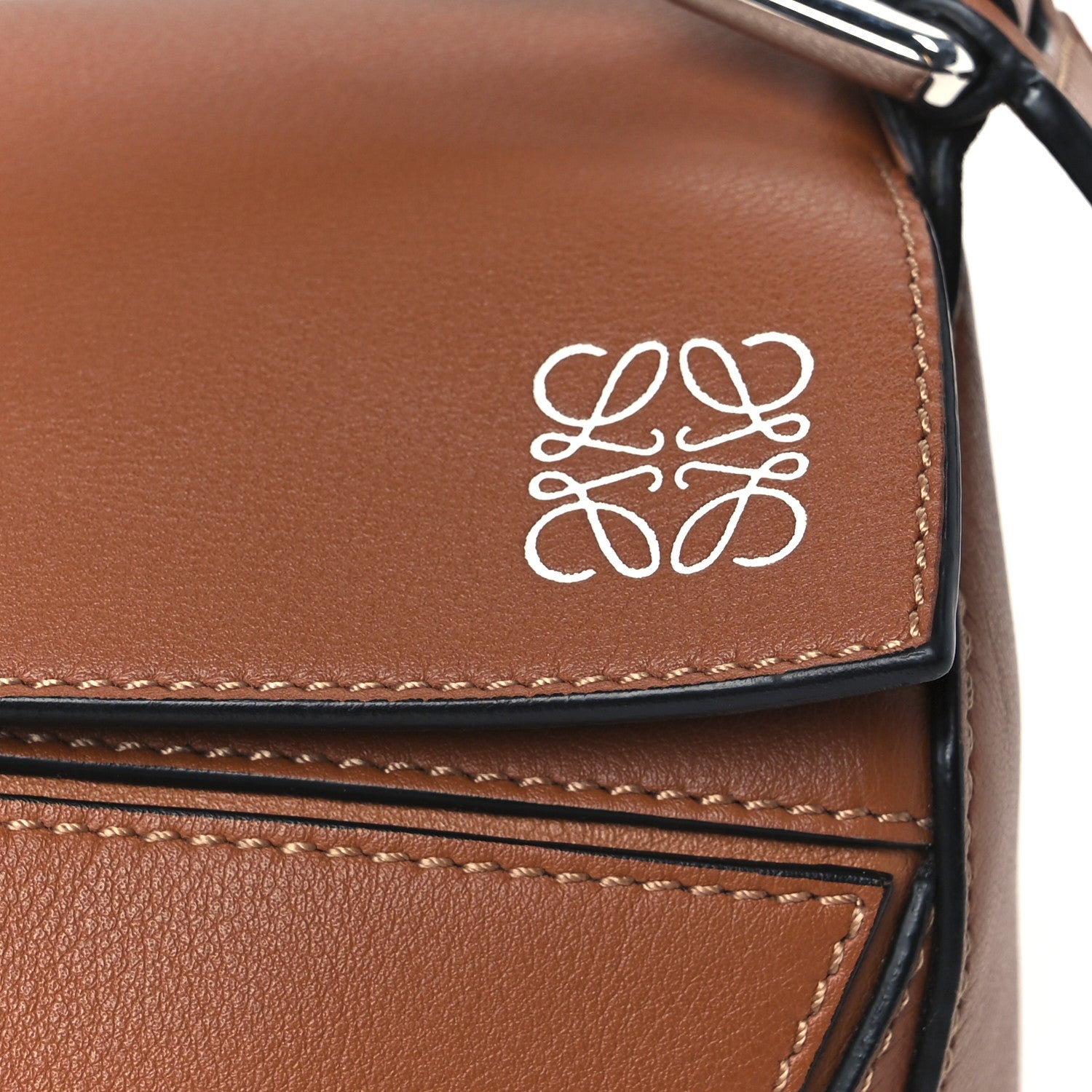 Loewe Calfskin Small Puzzle Bag Tan 7 of 9