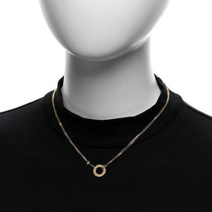 Cartier 18K Yellow Gold 2 Diamond LOVE Necklace 2 of 6