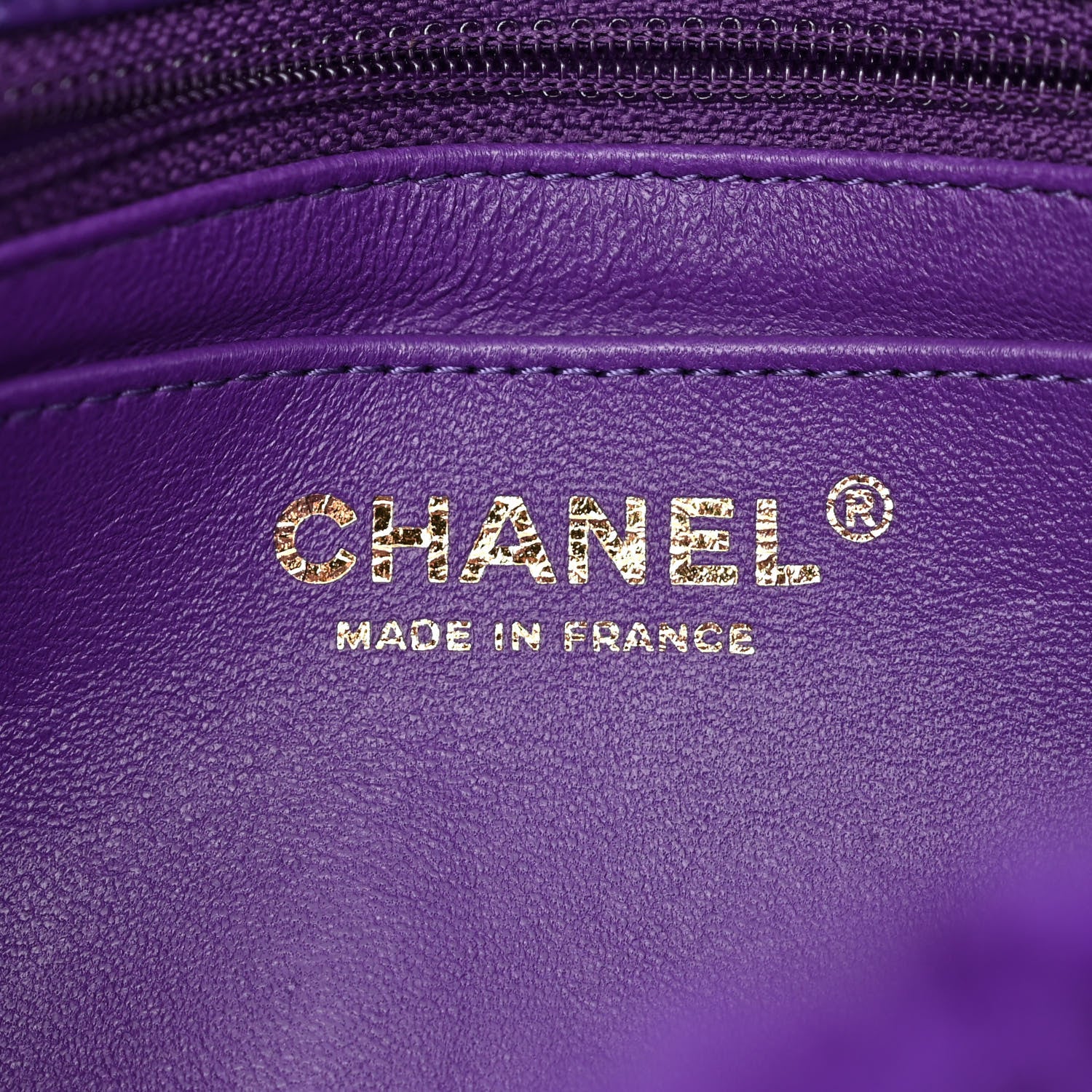 Chanel Shearling Lambskin Quilted Flap Purple 6 of 10