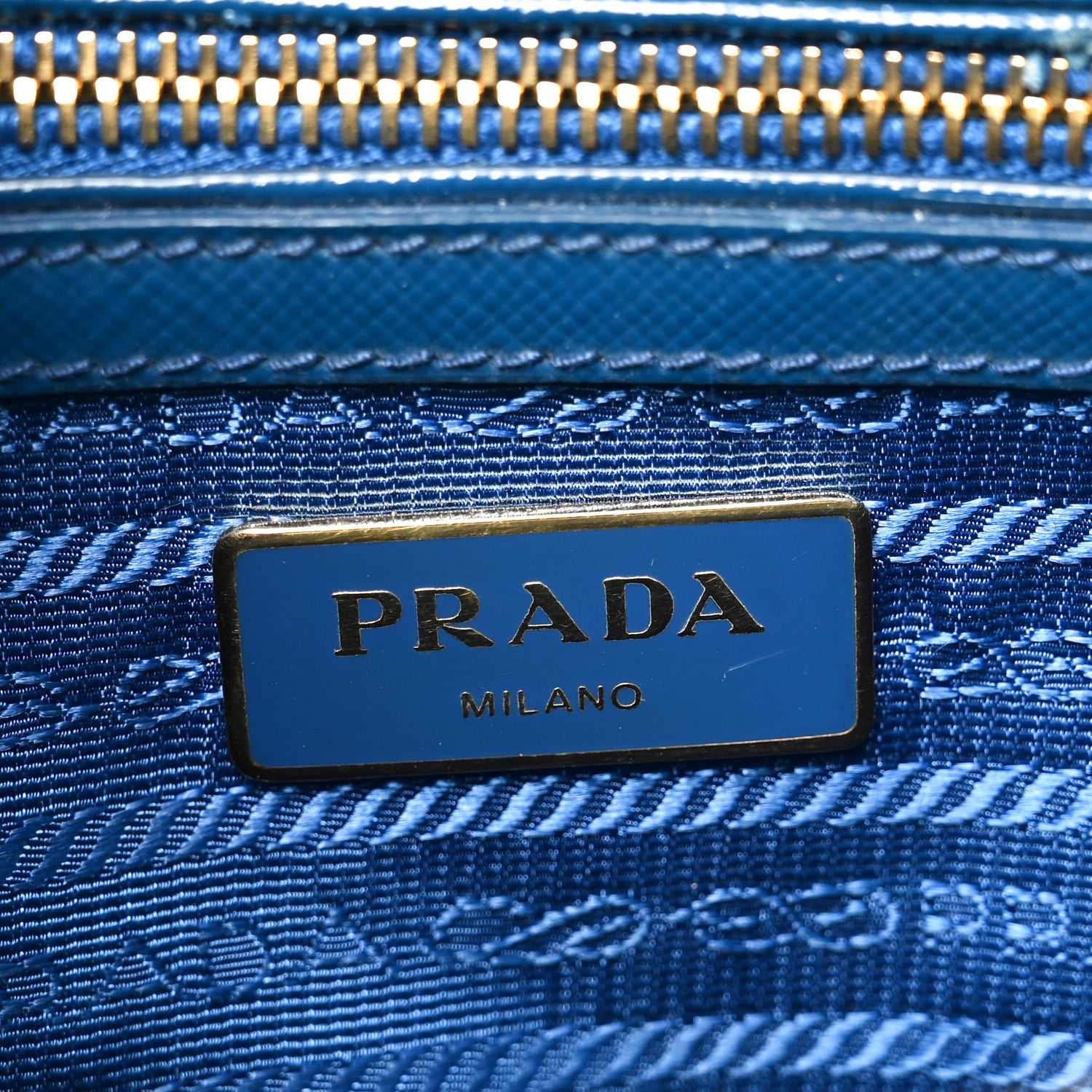 Prada Saffiano Vernice Mini Galleria Double Zip Tote Inchiostro 6 of 9