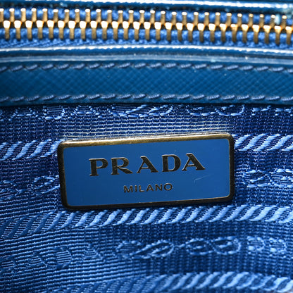 Prada Saffiano Vernice Mini Galleria Double Zip Tote Inchiostro 6 of 9